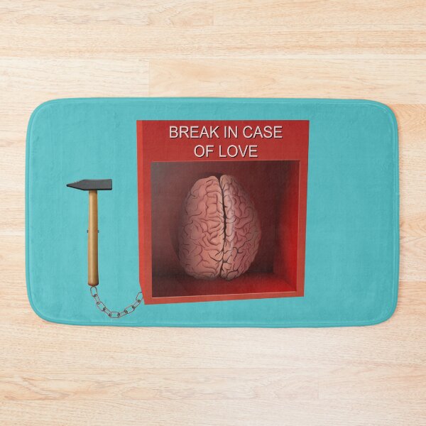 Item preview, Break in case of love, emergency box art on blue designed and sold by AznavourByKarin.