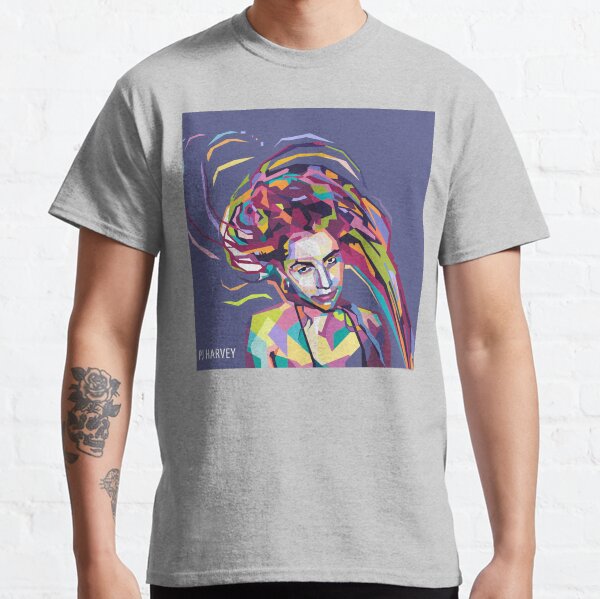 Abstrait géométrique PJ Harvey dans le style WPAP T-shirt classique