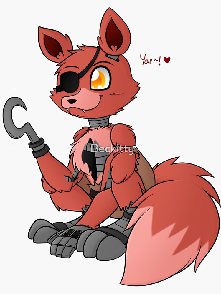 FNAF Foxy Sticker Sticker for Sale by NebulaDunes