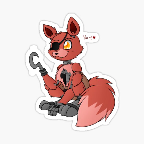 FNAF Foxy Sticker Sticker for Sale by NebulaDunes