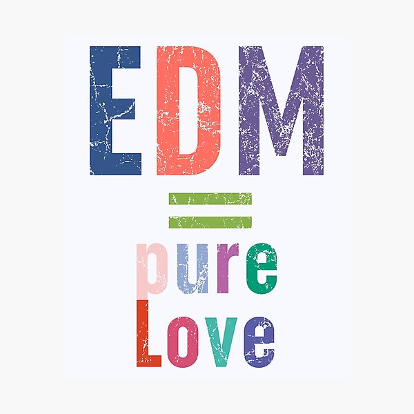 Item preview, EDM Is Pure Love | Edm Rave | Dj Music | Edm Clothing designed and sold by niceb00y.
