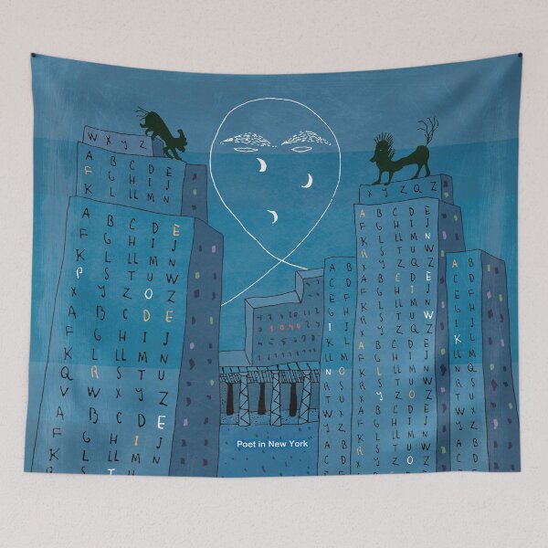 Item preview, Poet in New York, Federico García Lorca - Poetry Bookish Gifts  designed and sold by RedHillPrints.