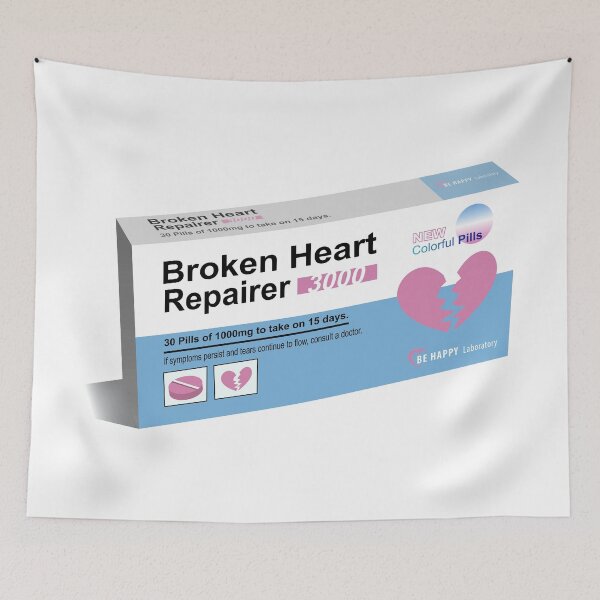 Item preview, Broken heart repairer art designed and sold by AznavourByKarin.