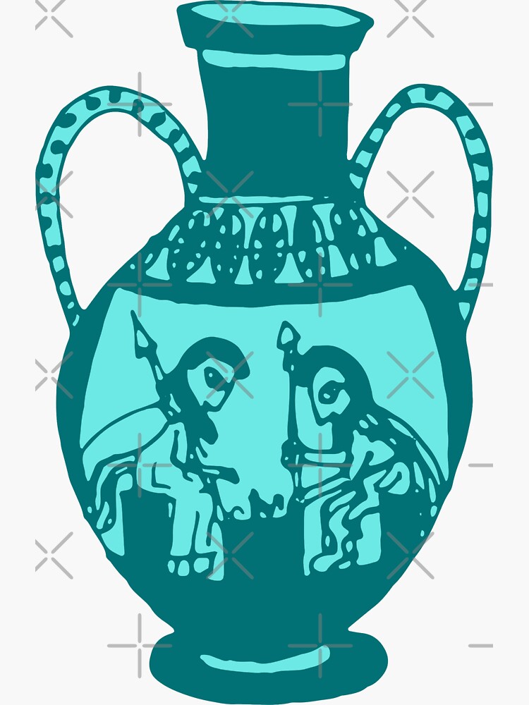 "Greek pottery IV the game" Sticker by idriera Redbubble