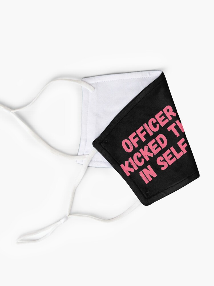 Officer I Drop Kicked That Child In Self Defense Technoblade Funny Quote Mask By Ds 4 Redbubble