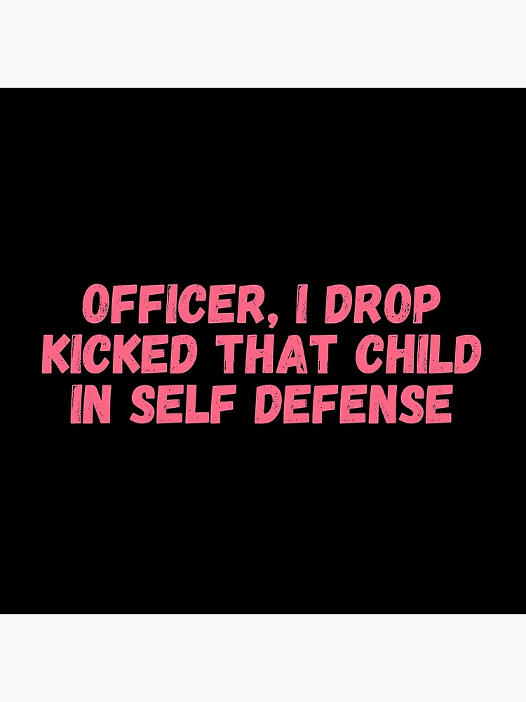 Officer I Drop Kicked That Child In Self Defense Technoblade Funny Quote Art Board Print By Ds 4 Redbubble