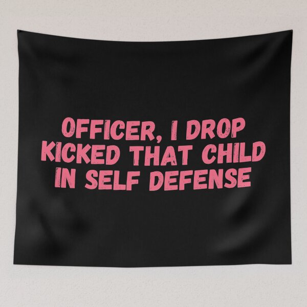 Item preview, Officer I drop kicked that child In self defense, technoblade funny quote designed and sold by ds-4.