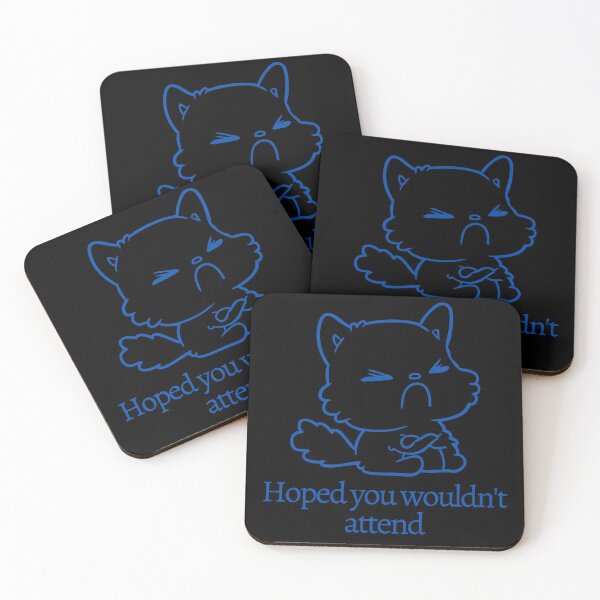 Item preview, Hoped you wouldn't attend | antisocial cat designed and sold by KeleCo.