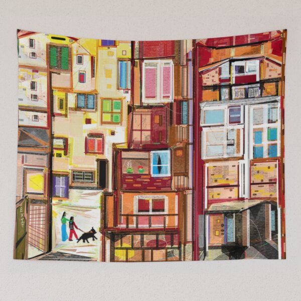 Item preview, The Serene Courtyard designed and sold by Art With Impact – Statement Art & Apparel for Deep Thinkers.