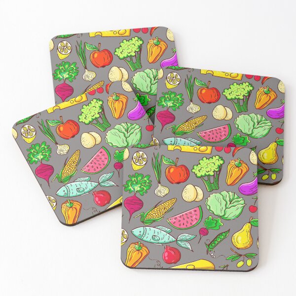 Item preview, pattern quilting healthy food designed and sold by devennicola.