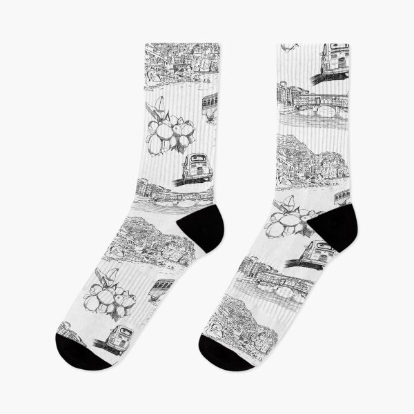 Item preview, Italy toille de Jouy in black and white designed and sold by Quick Brown Fox Canada.
