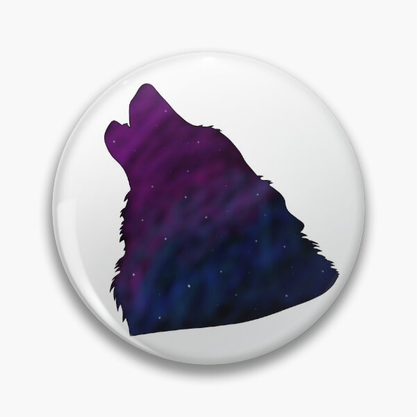 Item preview, Blue and Purple Galaxy Digital Wolf designed and sold by Marinas-arts.