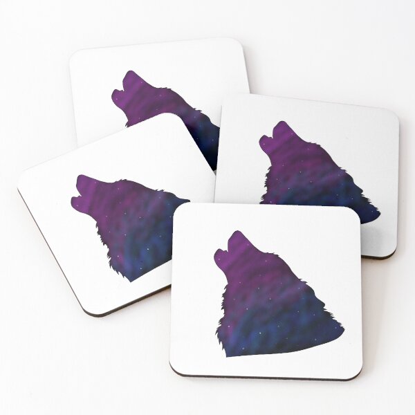 Item preview, Blue and Purple Galaxy Digital Wolf designed and sold by Marinas-arts.