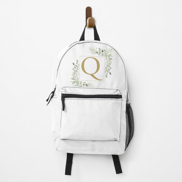 Item preview, Gold Letter Q Monogram Watercolor Greenery designed and sold by theimagezone.