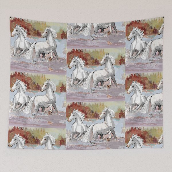 Item preview, DASHING WHITE HORSES designed and sold by dorcas13.
