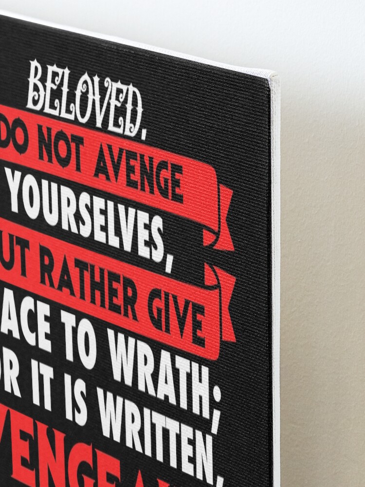 Alternate view of Romans 12:19 Mounted Print