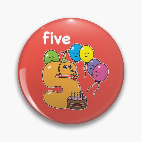 Item preview, NUMBER 5 BIRTHDAY designed and sold by MazOne2One.