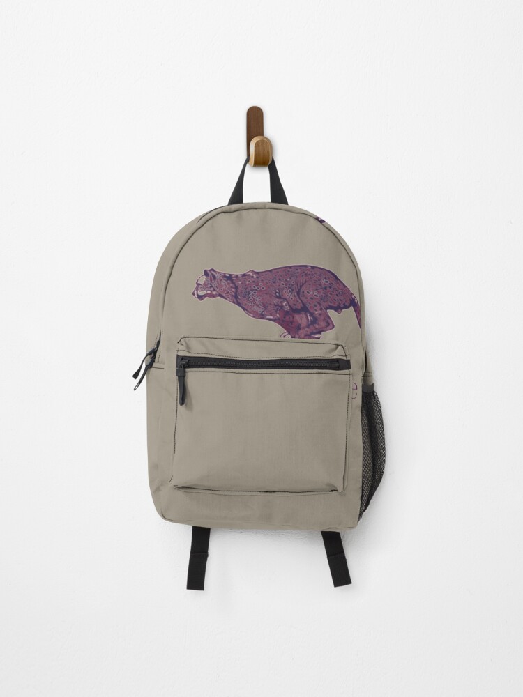 Thumbnail 1 of 3, Backpack, Leopard Running  designed and sold by Chayan.