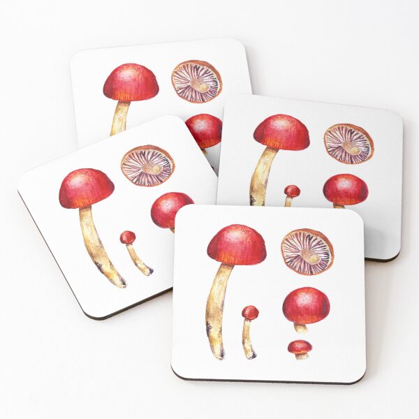 Item preview, Fungi (Hygrocybe coccinea) designed and sold by SandraHaro.