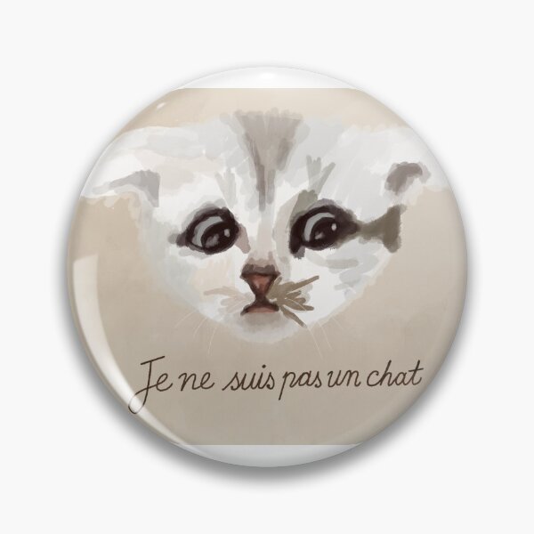 Item preview, Je Ne Suis Paw - Magritte Lawyer Cat designed and sold by sgtsatchel000.