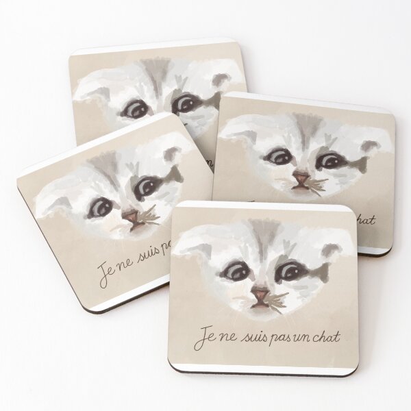 Item preview, Je Ne Suis Paw - Magritte Lawyer Cat designed and sold by sgtsatchel000.