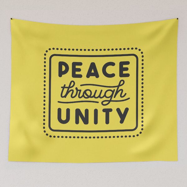 Item preview, Peace Through Unity inspairing meaningfull thought design designed and sold by micreations.