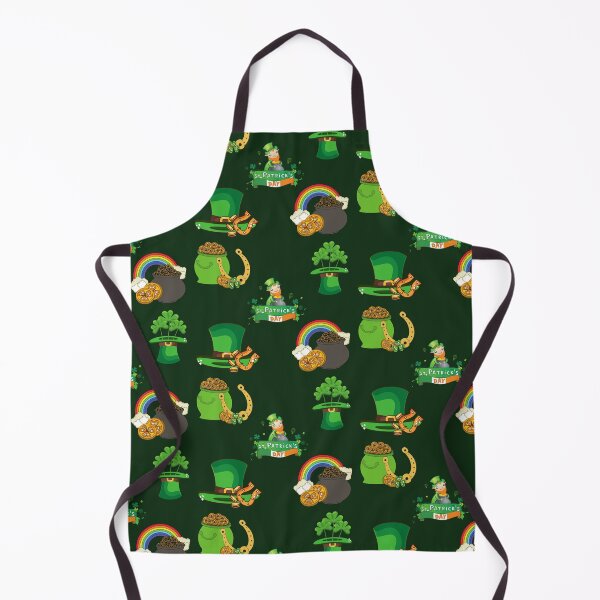 Item preview, St. Patricks Day Leprechaun, Clover, Hat, And Pot of Gold designed and sold by Ellisen Prints.
