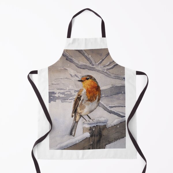 Item preview, Robin with falling snow designed and sold by James Shand.