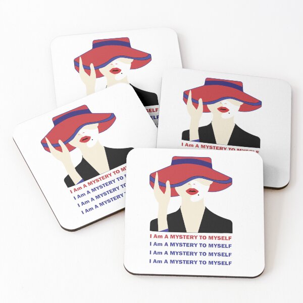 Item preview, I am mystery to myself woman  pop art designed designed and sold by Fariashamshad.