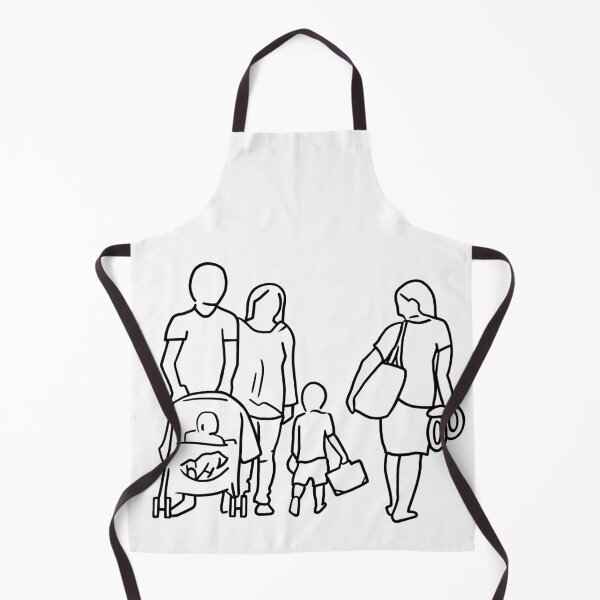 Item preview, Two Young Families Cross Paths designed and sold by PrileyRileyArt.