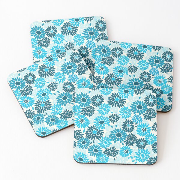 Item preview, Cool blue field of flowers designed and sold by Soramame.