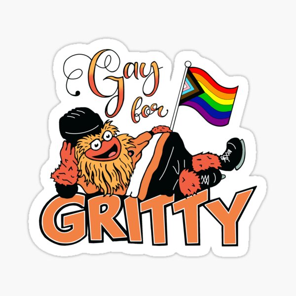 Vista previa del artículo con la obra «¡Gay para Gritty!», diseñado y vendido por sgtsatchel000.