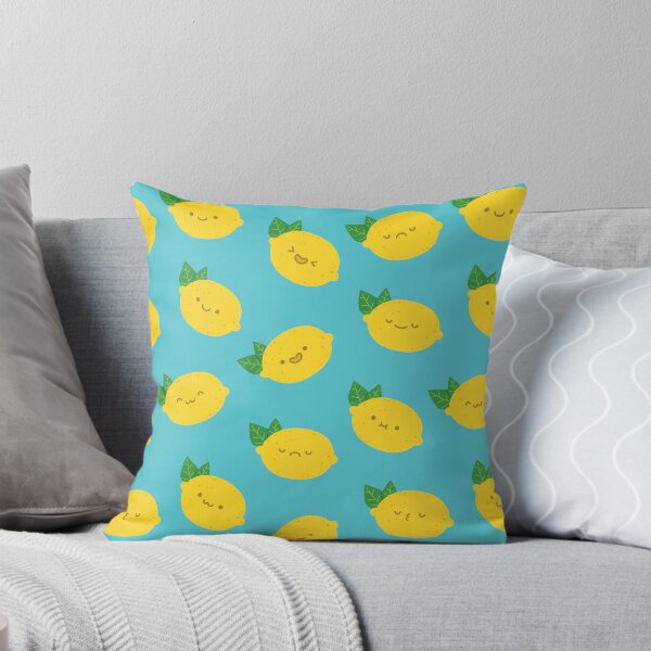 Item preview, Cute Lemons - Blue Pattern designed and sold by ElectricFangs.