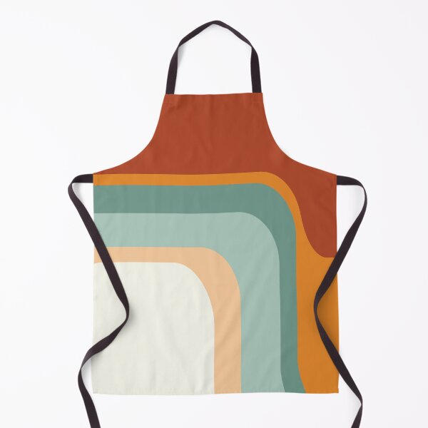 Item preview, Mid-Century Modern Rainbow Rust Orange Sage Mint Boho designed and sold by MonstersMashU.