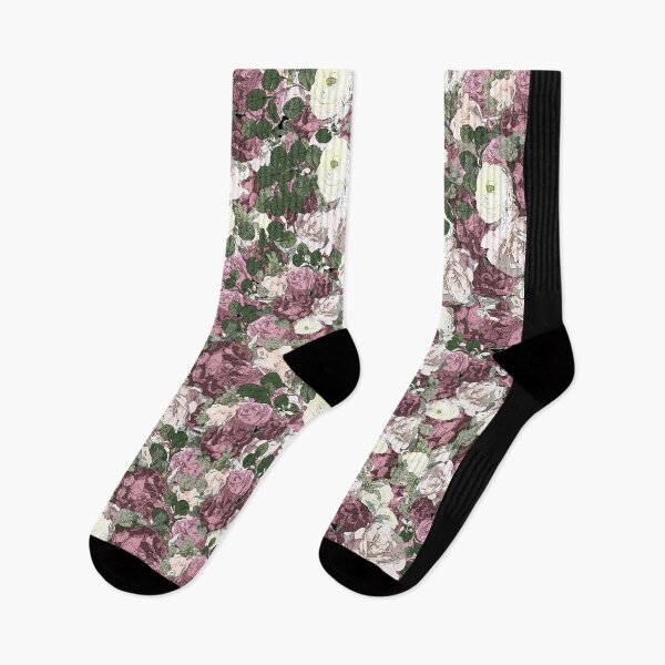 Item preview, Spring flowers, pink and white roses, peony, flowers, floral mask, cute, cool designed and sold by Collagedream.