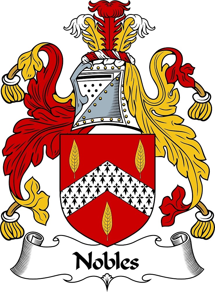 "Nobles Coat of Arms / Nobles Family Crest" by ScotlandForever Redbubble