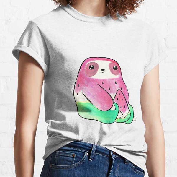 Item preview, Watermelon Watercolor Sloth designed and sold by SaradaBoru.