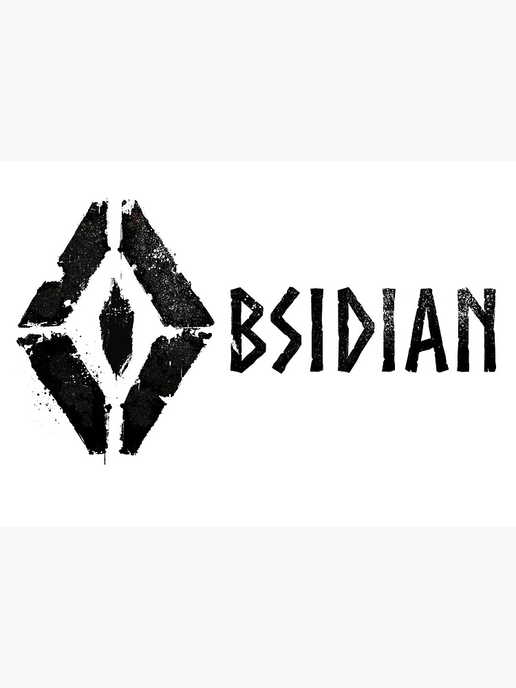"Obsidian logo" Poster for Sale by ObsidianTemples | Redbubble