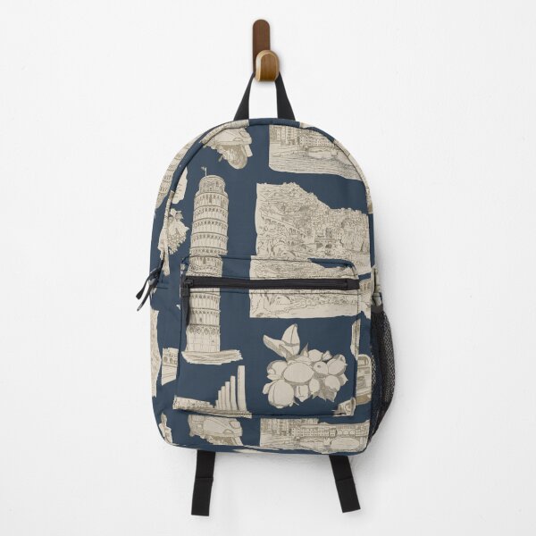 Item preview, Italy Toille de Jouy in navy and tan designed and sold by Quick Brown Fox Canada.