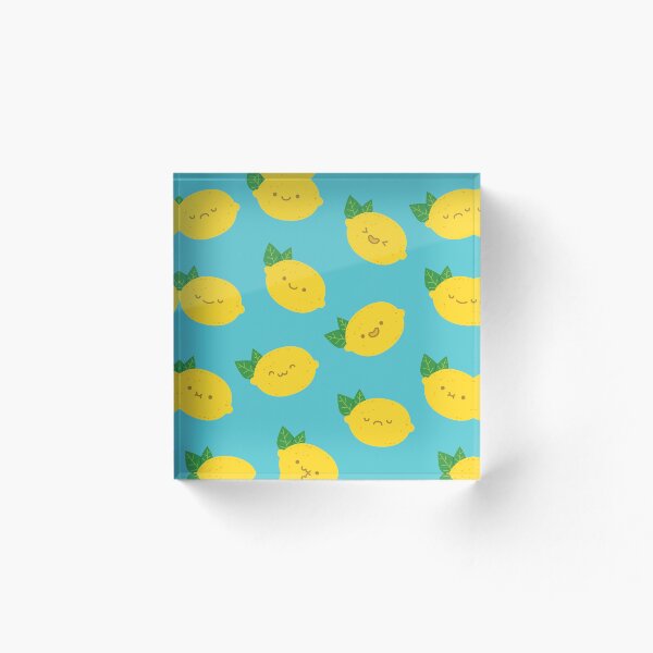 Item preview, Cute Lemons - Blue Pattern designed and sold by ElectricFangs.
