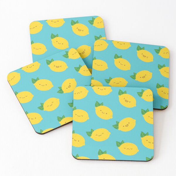 Item preview, Cute Lemons - Blue Pattern designed and sold by ElectricFangs.