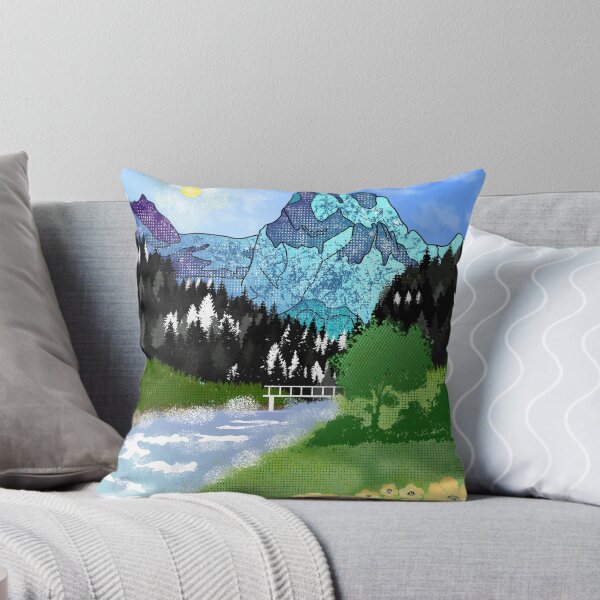 Item preview, Buttercup, mountain- forest landscape designed and sold by Catherine  Milchard.