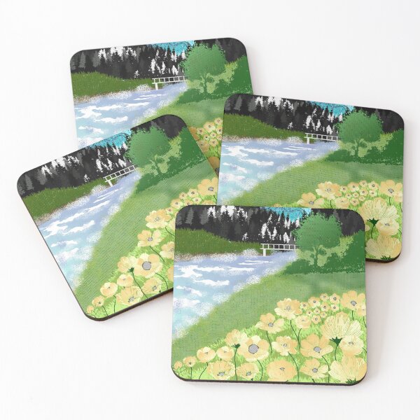Item preview, Buttercup, mountain- forest landscape designed and sold by Catherine  Milchard.