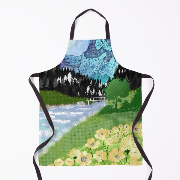Item preview, Buttercup, mountain- forest landscape designed and sold by Catherine Milchard.
