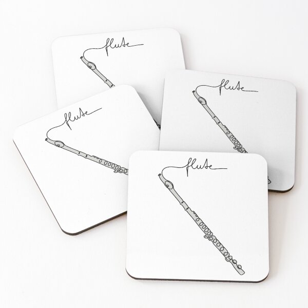 Item preview, MUSICONPRINT FLUTE colored musician band orchestra instrument designed and sold by yourtravelguide.