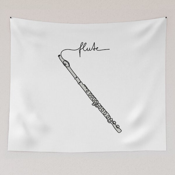 Item preview, MUSICONPRINT FLUTE colored musician band orchestra instrument designed and sold by yourtravelguide.