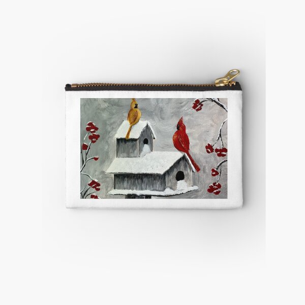 Item preview, Cardinals on bird house, Winter Birds designed and sold by Artbydos.