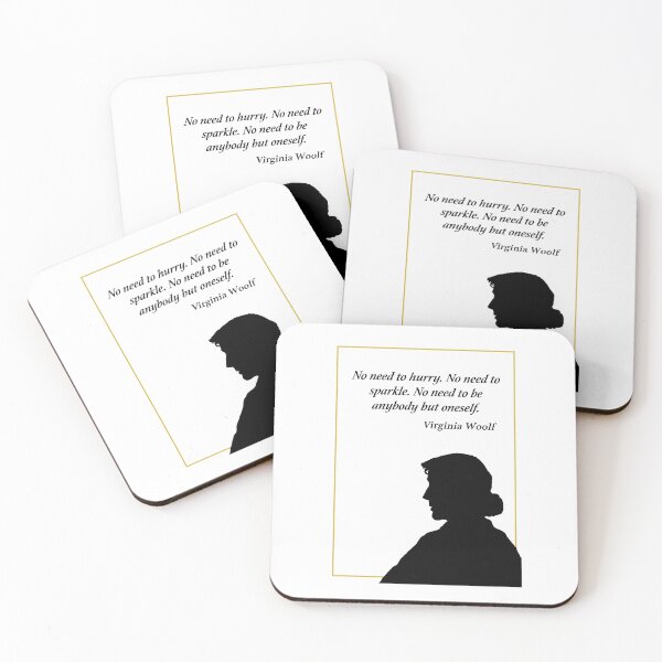 Item preview, "No need to..." Virginia Woolf Quote designed and sold by ThatsNovelGifts.