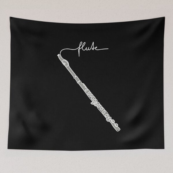 Item preview, MUSICONPRINT FLUTE colored musician band orchestra instrument designed and sold by yourtravelguide.