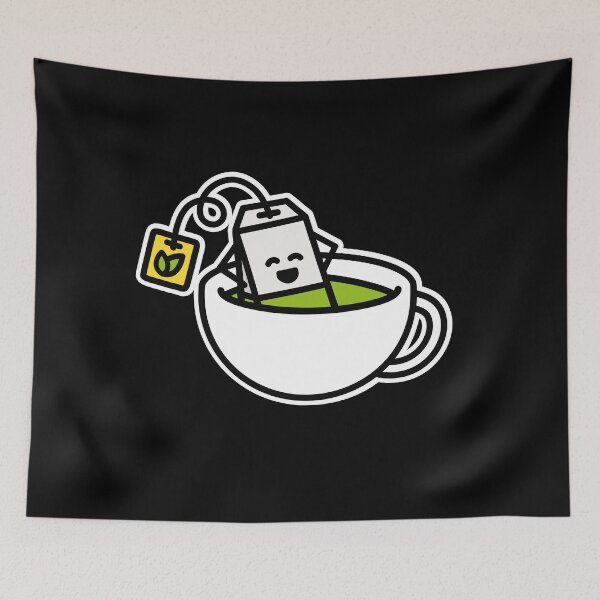 Item preview, Funny Matcha Green tea tea bag in teacup spa Yoga designed and sold by LaundryFactory.